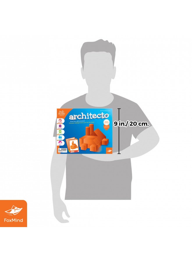 Foxmind Games: Architecto Spatial Logic and Dexterity Game, Smart Fun with Structures, 50 Smart Puzzles to Work Through, 6 Levels of Complexity, Develops STEM Skills, 1+ Players, For Ages 7 and up - Image 3