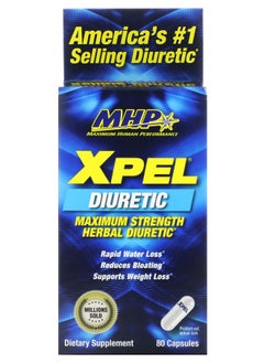 MHP XPEL Maximum Strength Herbal Diuretic 80 Capsules 