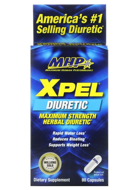 XPEL Maximum Strength Herbal Diuretic 80 Capsules