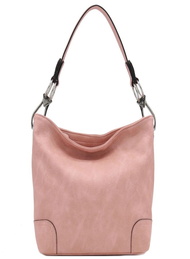 Alyssa Hobo Shoulder Bag with Big Snap Hook Hardware - Image 2
