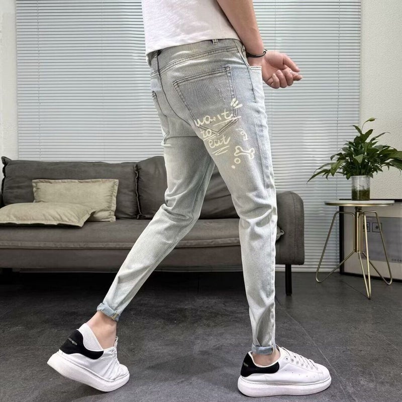 Unisex Classic Denim Jeans Loose Fit Daily Outdoor Wear - Image 4