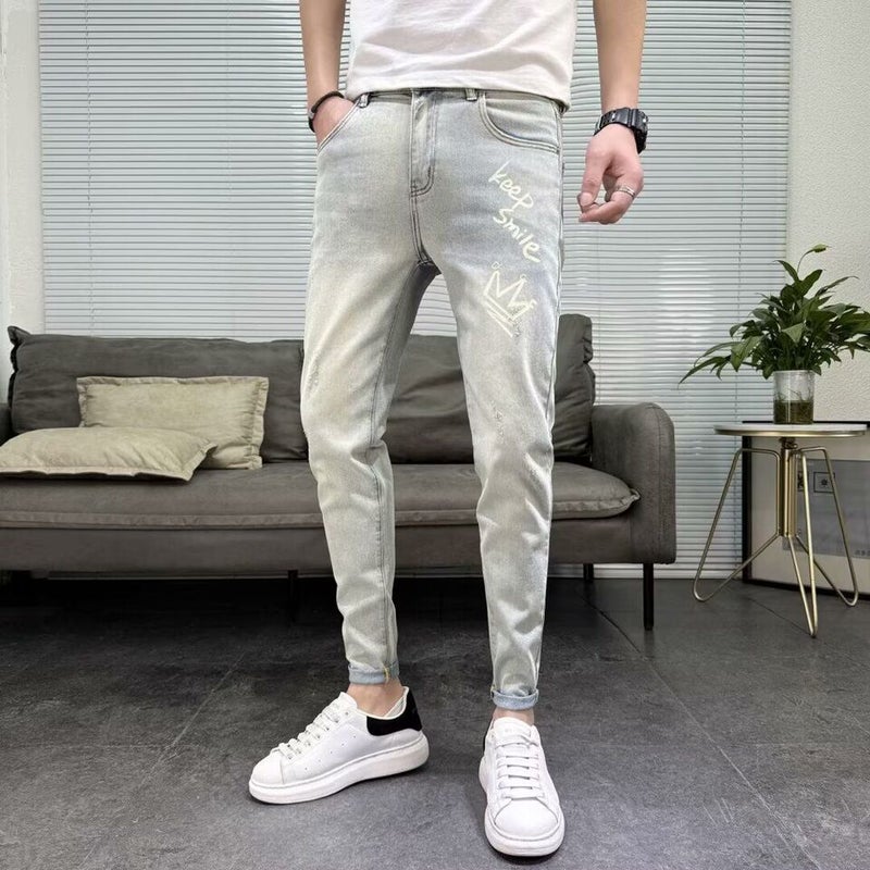 Unisex Classic Denim Jeans Loose Fit Daily Outdoor Wear - Image 1