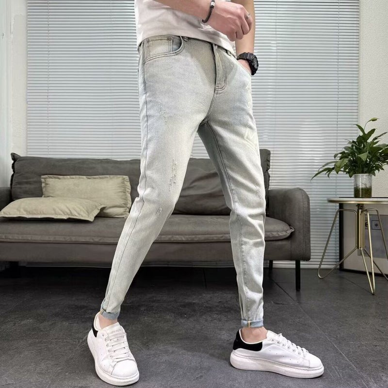 Unisex Classic Denim Jeans Loose Fit Daily Outdoor Wear - Image 3