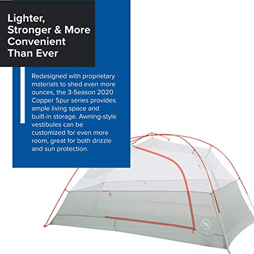 Big Agnes Copper Spur HV UL - Ultralight Backpacking Tent, Orange, 2 Person - Image 2
