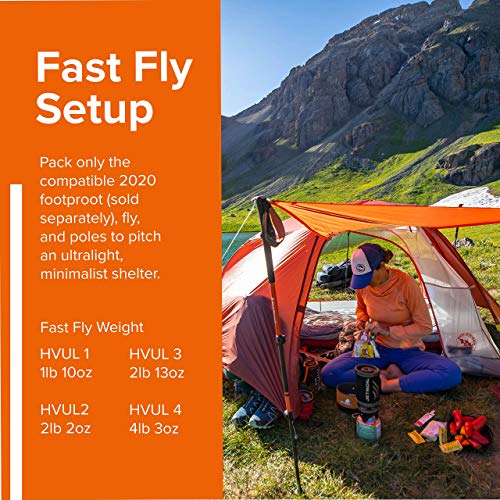 Big Agnes Copper Spur HV UL - Ultralight Backpacking Tent, Orange, 2 Person - Image 5