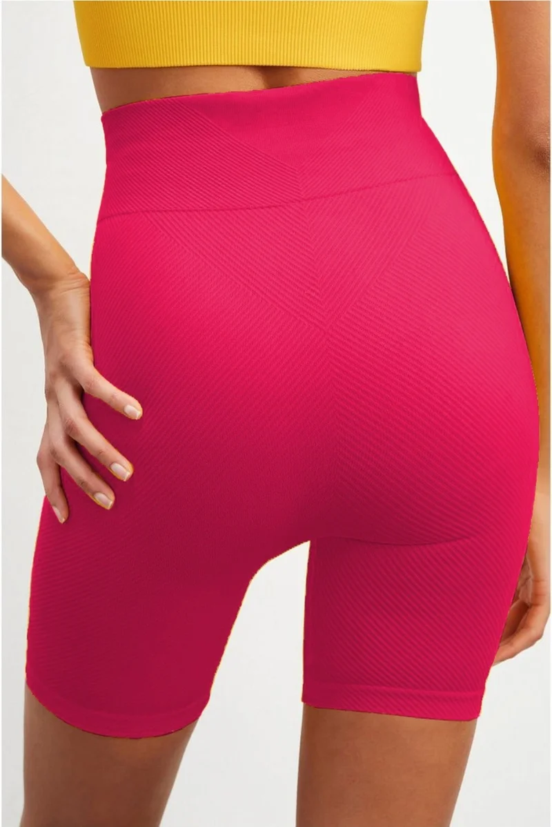 Mistirik Mystirik Knitted Seamless Shorts High Waist Loose Biker Shorts