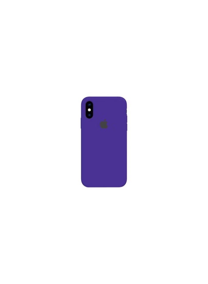 CATANES Premium Silicone Cover for iPhone XS MAX - Soft, Slim and Shockproof Protection Purple Color - Image 1
