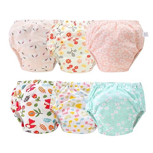 Orinery Unisex Training Underwear Waterproof Toddler Underpants Cotton Potty Training Panties Breathable Girls Pee Assorted Panties 6-Pack (YZS-G, 2-3T) - Image 1