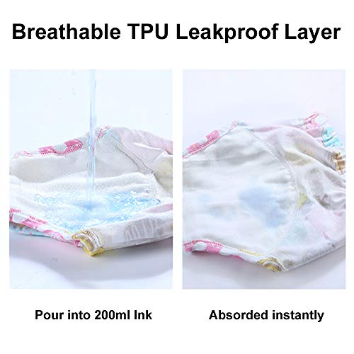 Orinery Unisex Training Underwear Waterproof Toddler Underpants Cotton Potty Training Panties Breathable Girls Pee Assorted Panties 6-Pack (YZS-G, 2-3T) - Image 4