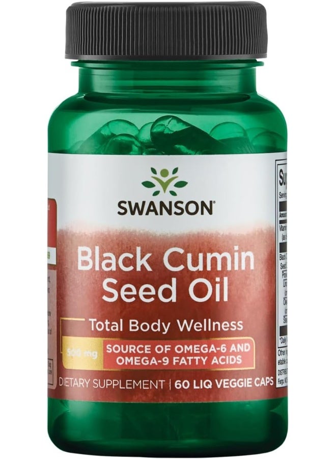 SWANSON Black Cumin Seed Oil 500 Mg 60 Liq Vegcap - Image 1