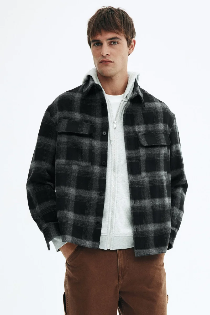 H&M Regular Fit Flannel overshirt