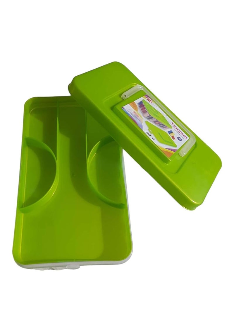 Two Brothers Plastic Needle and Thread Box 45 Spools Empty Rectangular Sewing Threads Tailor Box Pin With Different Colour Reel Box Color May Vary  - Image 5