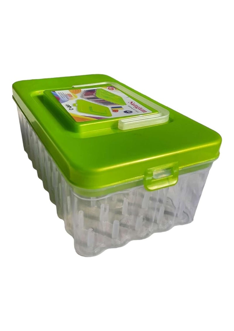Two Brothers Plastic Needle and Thread Box 45 Spools Empty Rectangular Sewing Threads Tailor Box Pin With Different Colour Reel Box Color May Vary  - Image 4