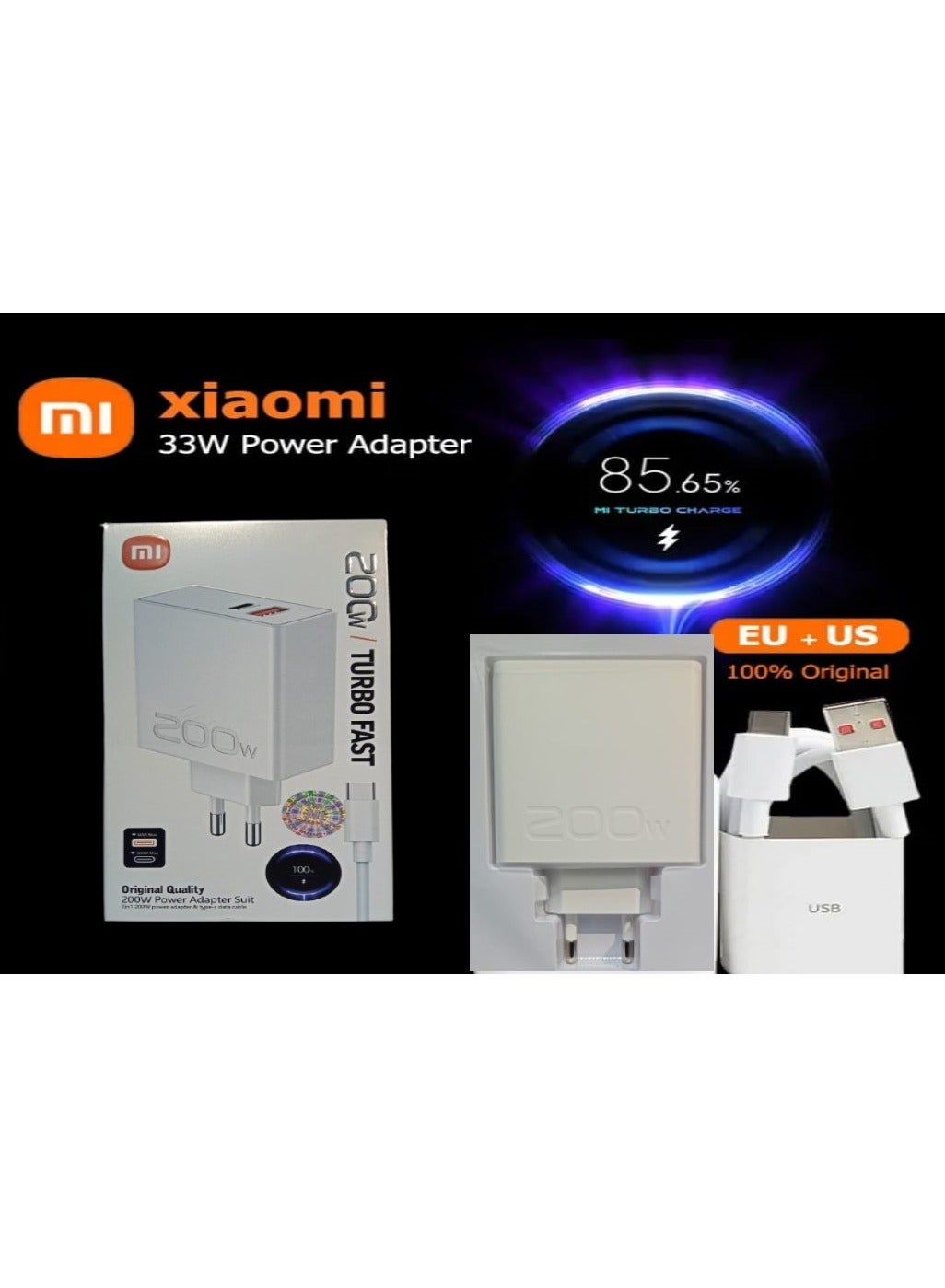 Mi 33w Charger Mi 200 Watt Charger Price Generic Xiaomi 200W Ultra