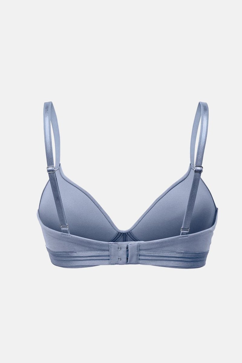 Tchibo Women Soft Cup Light Padded Bra, Slate Blue - Image 2