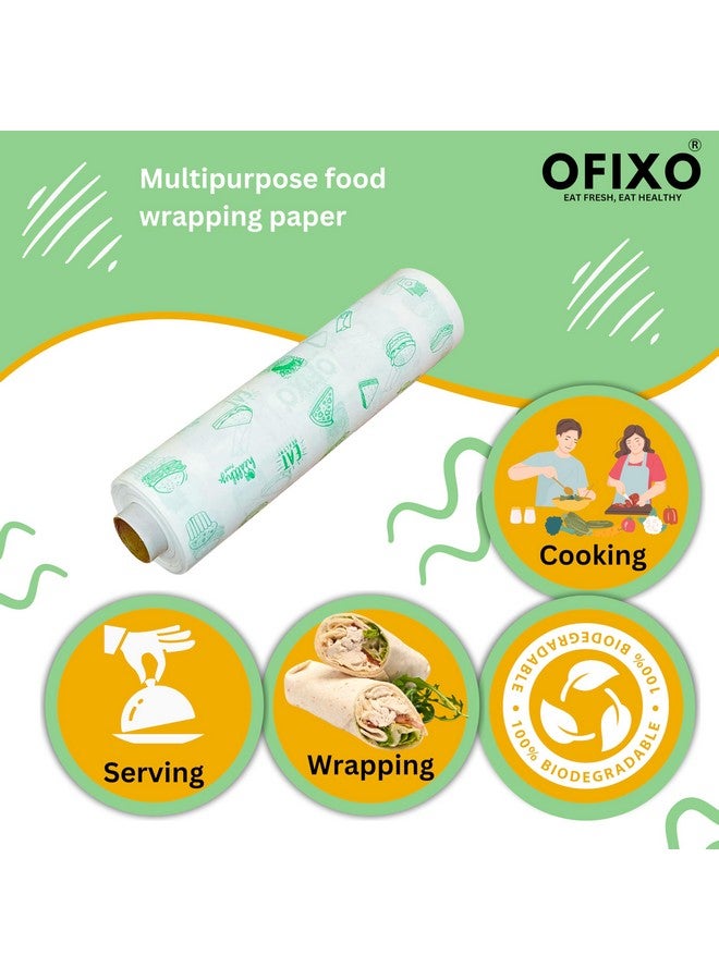 OFIXO 50 Meters (500 Gram) Food Wrapping Roll - Premium Non-Stick Butter Wrapping. Food Wrapping, Re-heatable, Oven Safe Parchment - Image 3