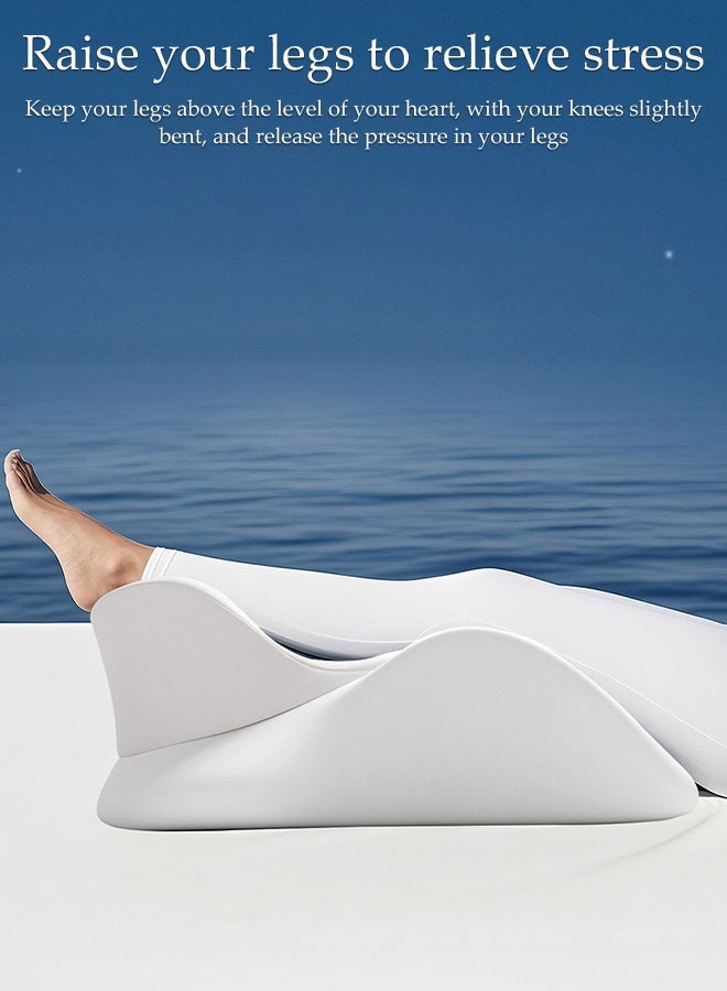 DUNISO Face Down Prone Pillow，Memory Foam Ergonomic Wedge Prone Pillow，Soft and Comfortable Memory Foam Bed Triangle Wedge Pillow with Small Support Pillow，Detachable and Washable，for Massage, Reading, Sleeping,Light Grey - Image 5