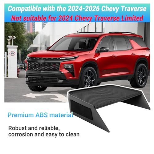 Sinminou Center Console Organizer Compatible with 2024-2026 Chevy Traverse Interior Accessories, Storage Box Insert Divider Compartment Tray; Not fit for 2024 Chevy Traverse Limited - Image 2