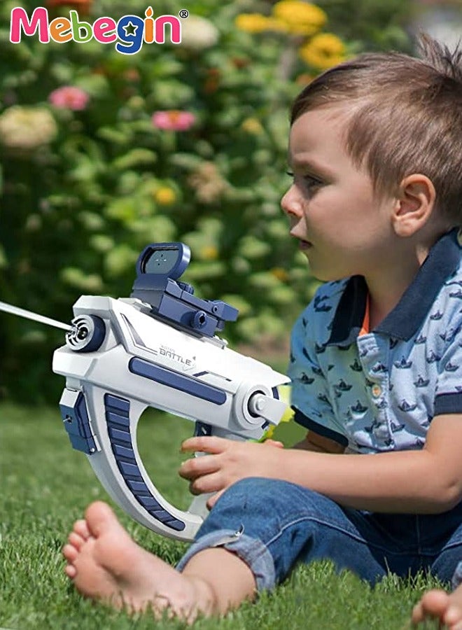 Large Capacity Electric Water Gun, Water Pistol with Long Rang, Safe to Use, Great Way to Increase Children's Interest in Outdoor Activities, Suitable for Swimming Pool Party, Family Fun, Camping and Outdoor Activities, 23.6*23.5cm