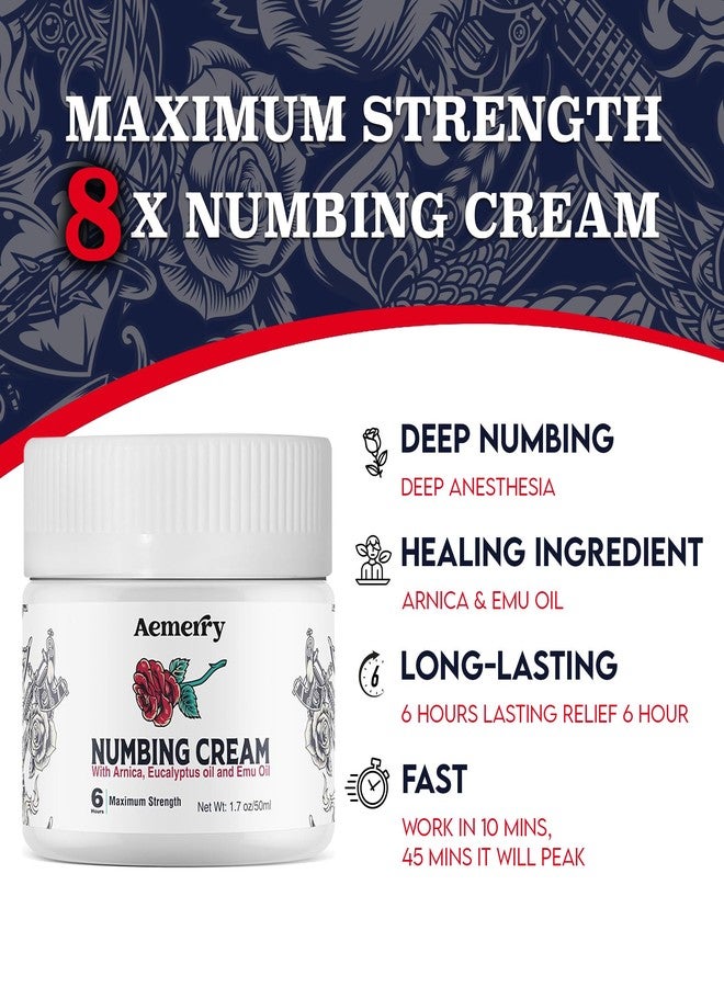 Aemerry Numbing Cream Maximum Strength: Extra Strength Numbing Cream - Up to 6 Hours Numbness for Multi-Purpose Use - Image 2