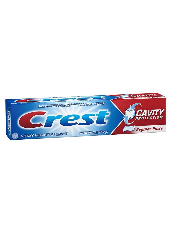 Crest - Fluoride Anticavity Toothpaste, Prevents Cavities Before They Start, Regular Paste, 8.2 Ounce (Pack Of 5) - Image 1