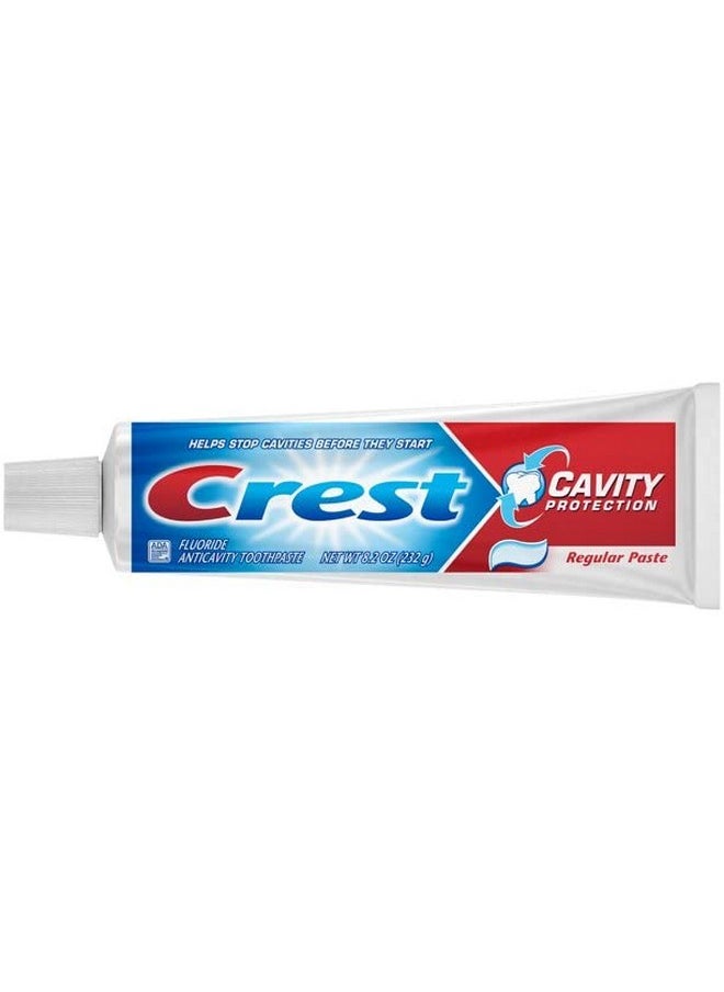 Crest - Fluoride Anticavity Toothpaste, Prevents Cavities Before They Start, Regular Paste, 8.2 Ounce (Pack Of 5) - Image 1