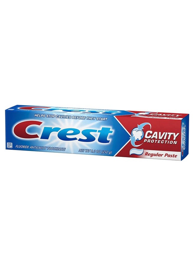 Crest - Fluoride Anticavity Toothpaste, Prevents Cavities Before They Start, Regular Paste, 8.2 Ounce (Pack Of 5) - Image 1