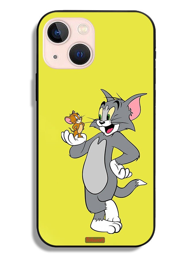 Tolwak Apple iPhone 13 mini Protective Case Tom And Jerry - Image 2