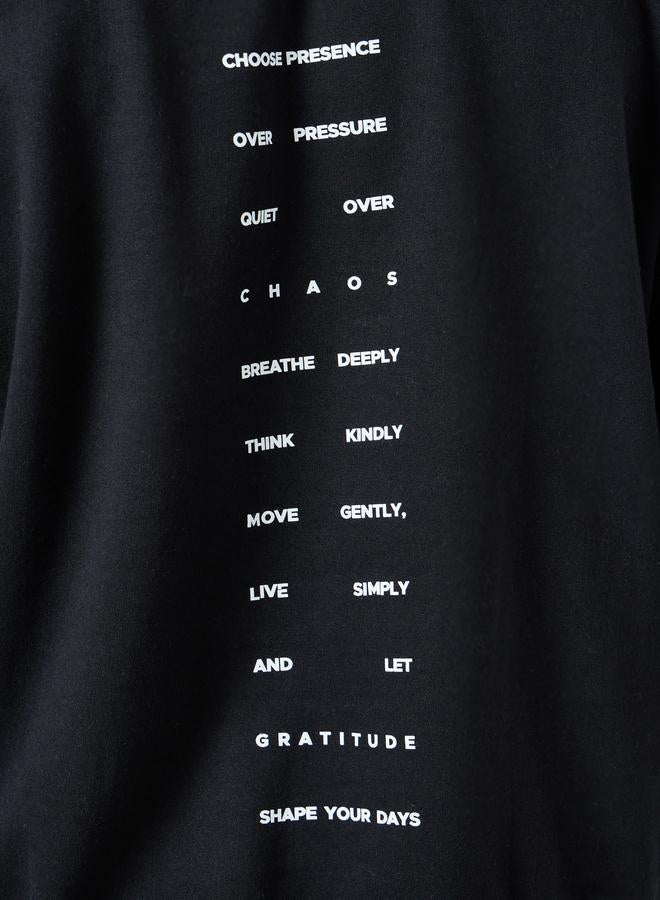 Styli Men Black Relaxed Fit Fleece Hoodie - Image 3