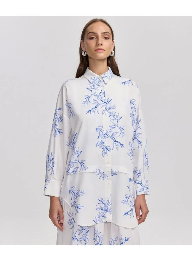 ابيكول قميص بطبعة زهور