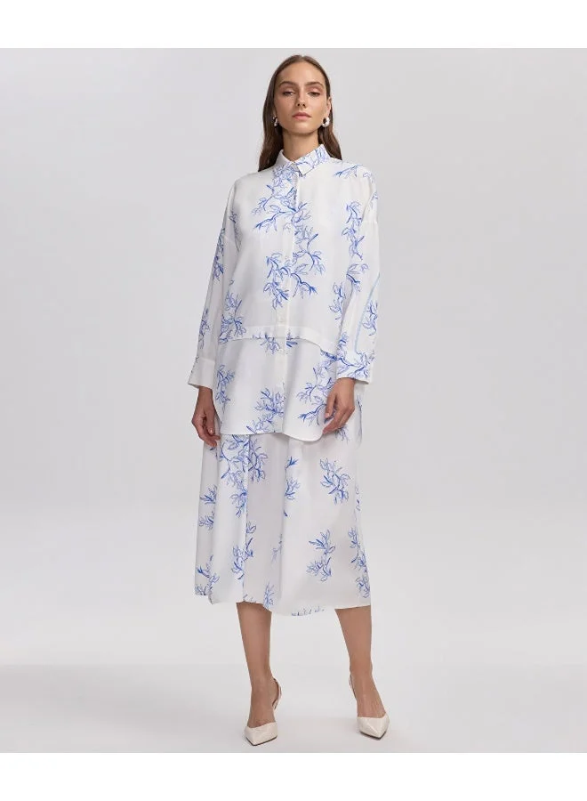 ابيكول قميص بطبعة زهور