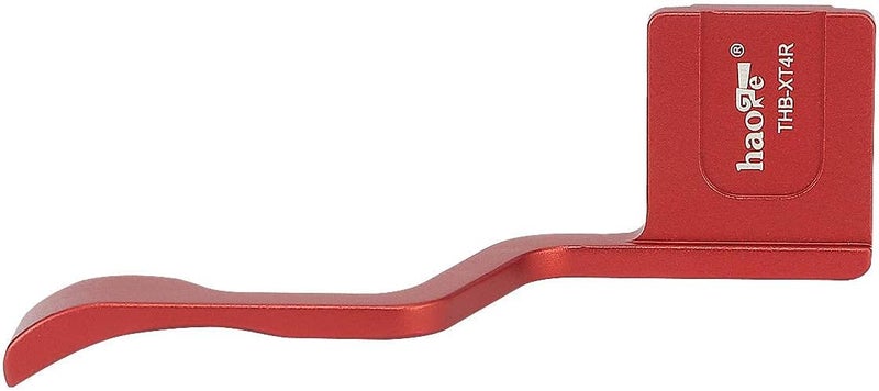Haoge THB-XT4R Metal Hot Shoe Thumb Up Rest Hand Grip for Fujifilm Fuji X-T1 X-T2 X-T3 X-T4 XT1 XT2 XT3 XT4 Camera Red - Image 5
