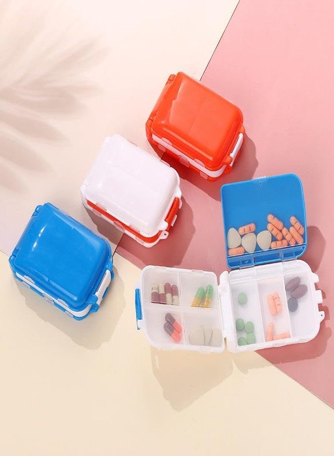 MaruHub Compact Travel Pill Box with Multiple Compartments – Moisture-Proof and Durable Medicine & Vitamin Organizer for On-the-Go Use, Ideal for Pocket or Purse, Travel-Friendly (Model 6 - Image 1