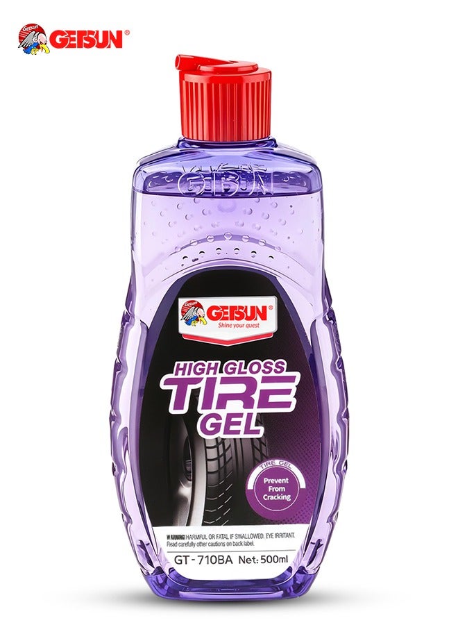 جيتسون جل تلميع الإطارات اللامع من GETSUN، جل طويل الأمد بمظهر مبلل، 500 مل GT-7108A - Image 1