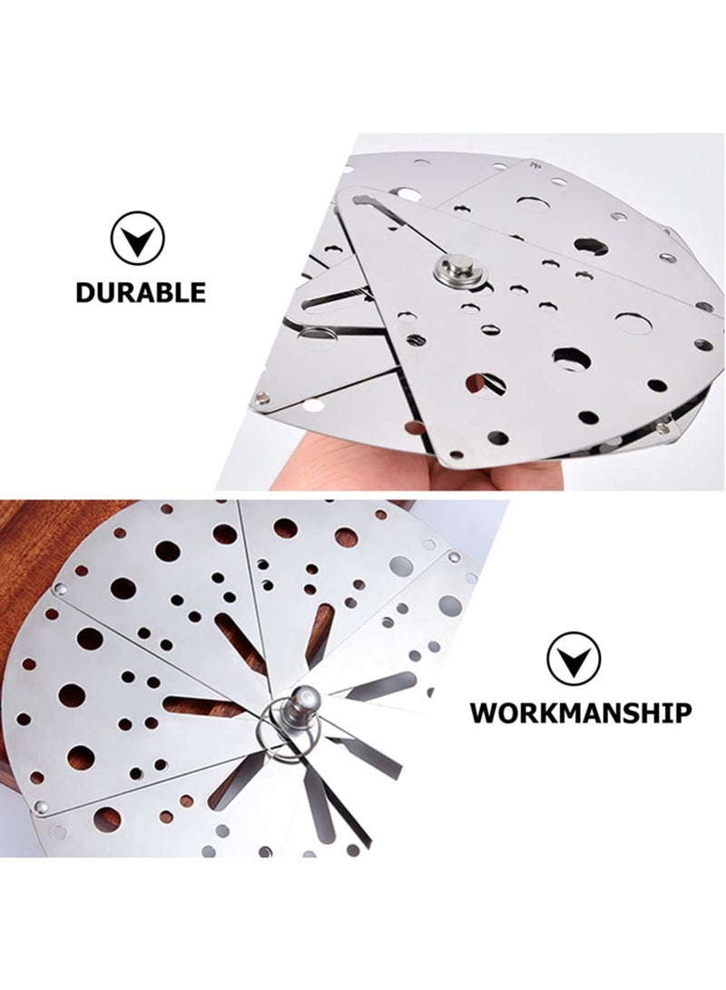 KASTWAVE 5-9 inch Adjustable Drop Lid Stainless Steel Vegetable Cooking Inner Lid Foldable Steamer Basket, Expandable and Contractable Lid, Stainless Steel Anti Spill Lid Cover Spill Stopper Lids Boil Over - Image 5