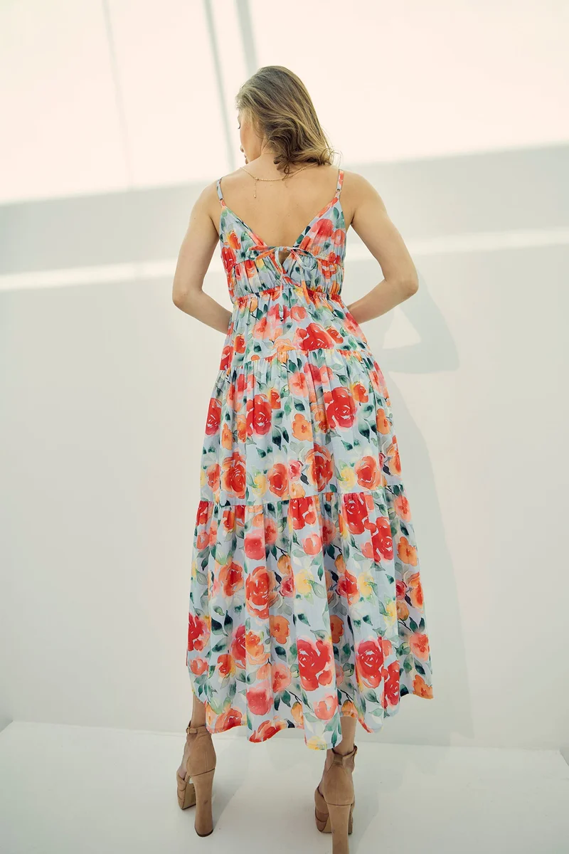 Virgio Floral Tiered Dress