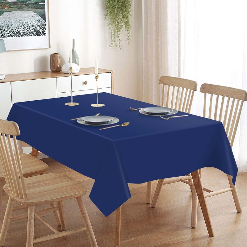 QIKSION 12 Pack Navy Blue Plastic Tablecloth Disposable Table Covers Dark Blue Table Cloths for Parties Picnic Birthday Baby Shower Wedding  Fits 6 to 8 Foot Rectangle Tables (54 ? 108 Inch) - Image 4