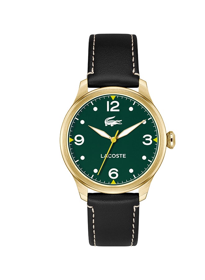 LACOSTE ROUND ANALOG MEN'S GREEN CASE WATCH - 2011399 - Image 1