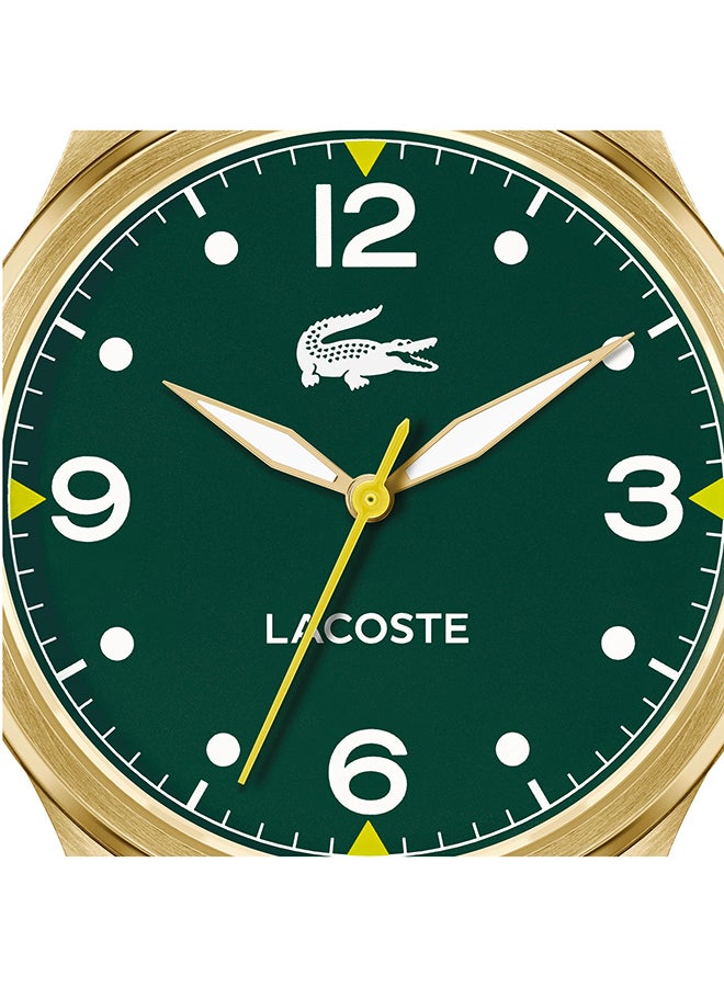 LACOSTE ROUND ANALOG MEN'S GREEN CASE WATCH - 2011399 - Image 4