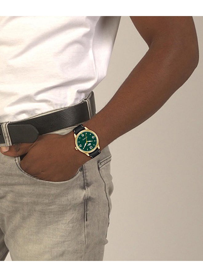 LACOSTE ROUND ANALOG MEN'S GREEN CASE WATCH - 2011399 - Image 5