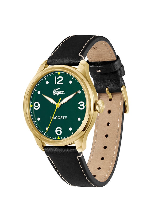 LACOSTE ROUND ANALOG MEN'S GREEN CASE WATCH - 2011399 - Image 3