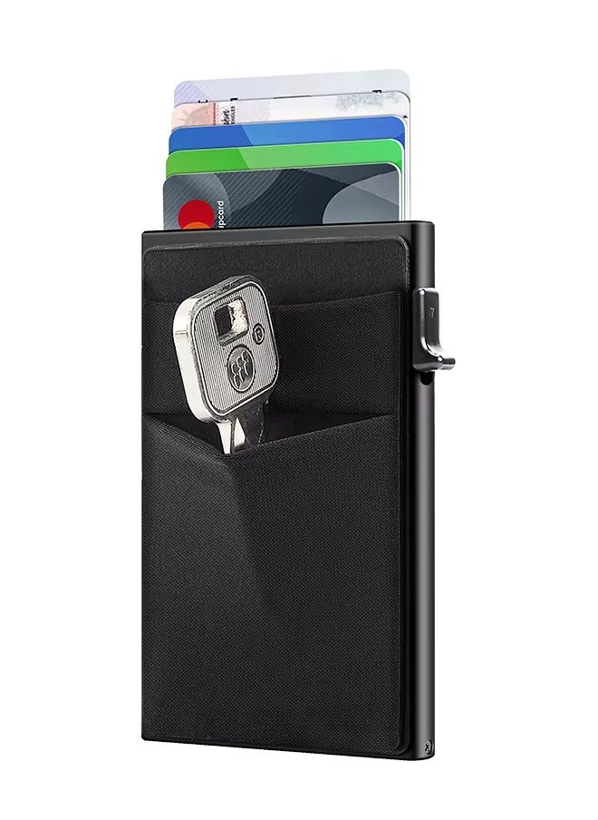 Gloryful - Card Holder Automatical Pop Up Business Card Holder RFID Blocking Anti-degaussing Card Holder - Image 1