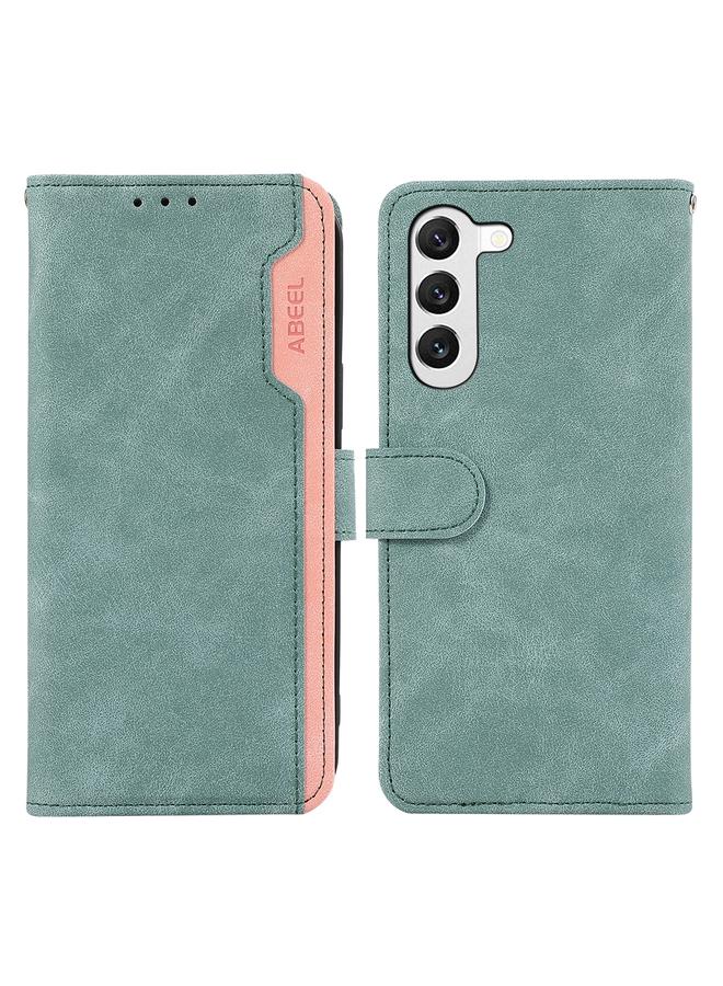S-TOP Case For Samsung Galaxy S23 5G ABEEL Color Block Magnetic RFID Leather Phone Case - Image 1