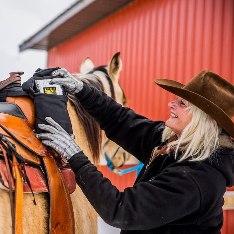 TrailMax Medium Horse Pommel Bags for Your Western Saddle; Insulated Saddle Bags for Horses; Camera or Cellphone Saddle Bag; Secured W/Straps Around Pommel of Western or Endurance Saddles - Image 5
