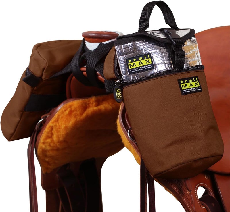 TrailMax Medium Horse Pommel Bags for Your Western Saddle; Insulated Saddle Bags for Horses; Camera or Cellphone Saddle Bag; Secured W/Straps Around Pommel of Western or Endurance Saddles - Image 1