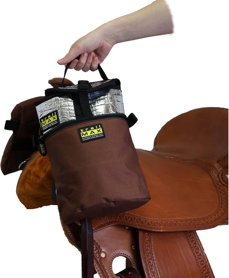 TrailMax Medium Horse Pommel Bags for Your Western Saddle; Insulated Saddle Bags for Horses; Camera or Cellphone Saddle Bag; Secured W/Straps Around Pommel of Western or Endurance Saddles - Image 3