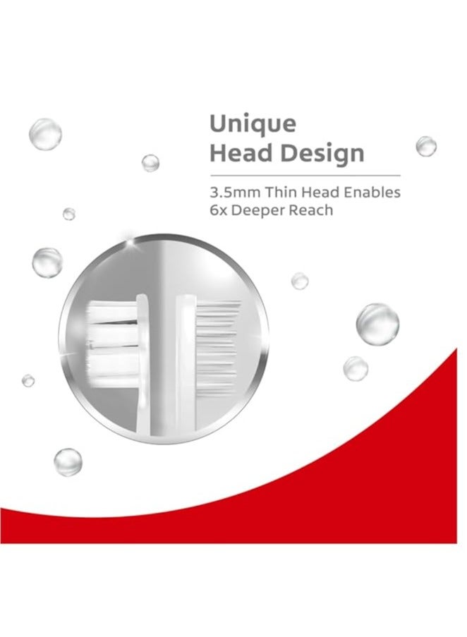 كولجيت فرشاة أسنان كولجيت جنتل فوم، فرشاة أسنان يدوية فائقة النعومة للبالغين - قطعتين، متعددة الألوان - Image 4