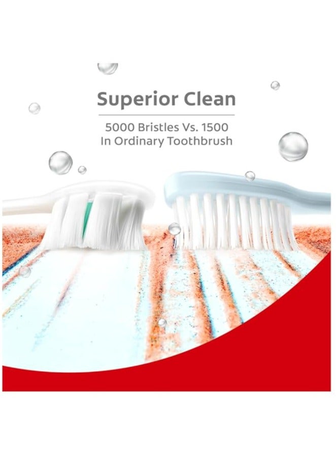 كولجيت فرشاة أسنان كولجيت جنتل فوم، فرشاة أسنان يدوية فائقة النعومة للبالغين - قطعتين، متعددة الألوان - Image 5