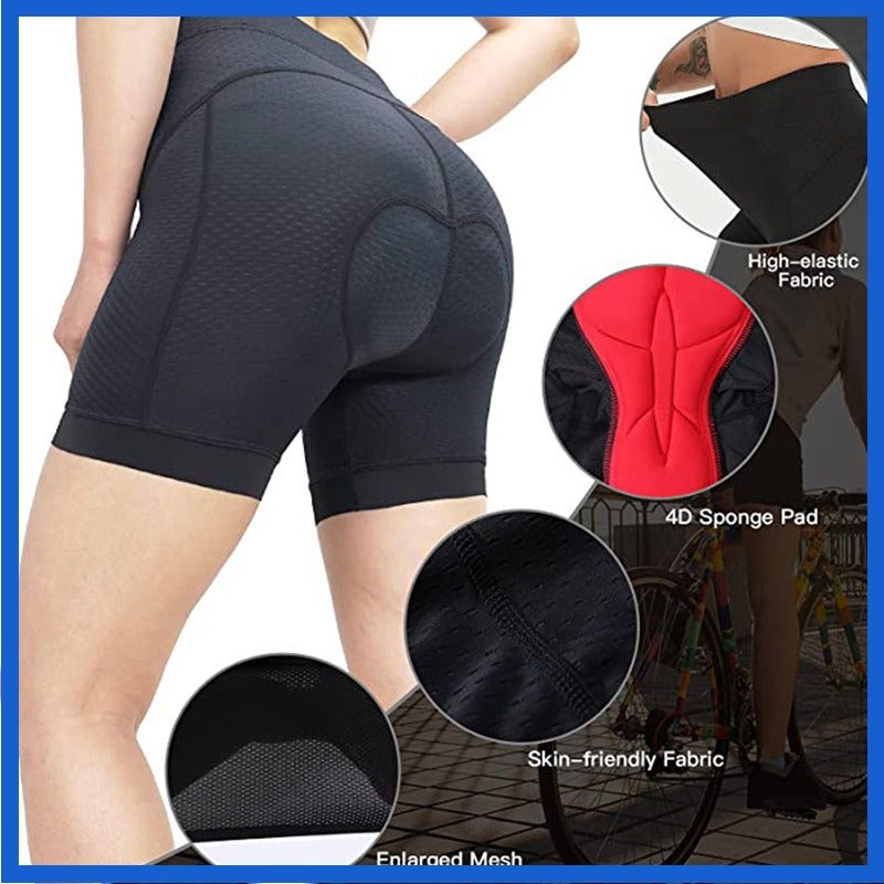 one o Men's Cycling Shorts with Sponge Pad Quick-Dry Bike Underwear for Women Road Mountain Bicycle Pants - Image 2