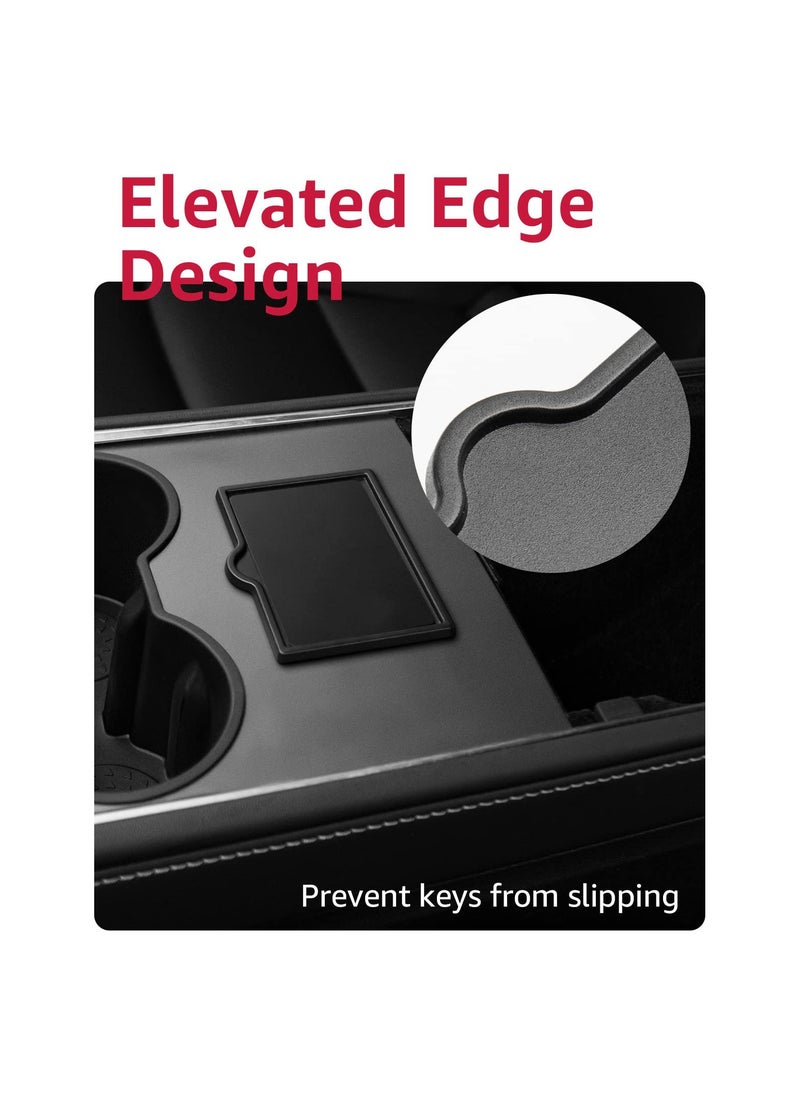SYOSI - Key Card Holder, Fit for Tesla Model 3 Model Y Center Console Key Card Holder - Stops The Card From Sliding 2023 Upgrade, Perfectly Fit 2016-2023 Tesla Model 3 Model Y Vehicles - Image 1